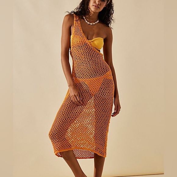 Free People Beach Catch Me Fauxchet Cover Up XS NWOT SALE - Picture 2 of 4